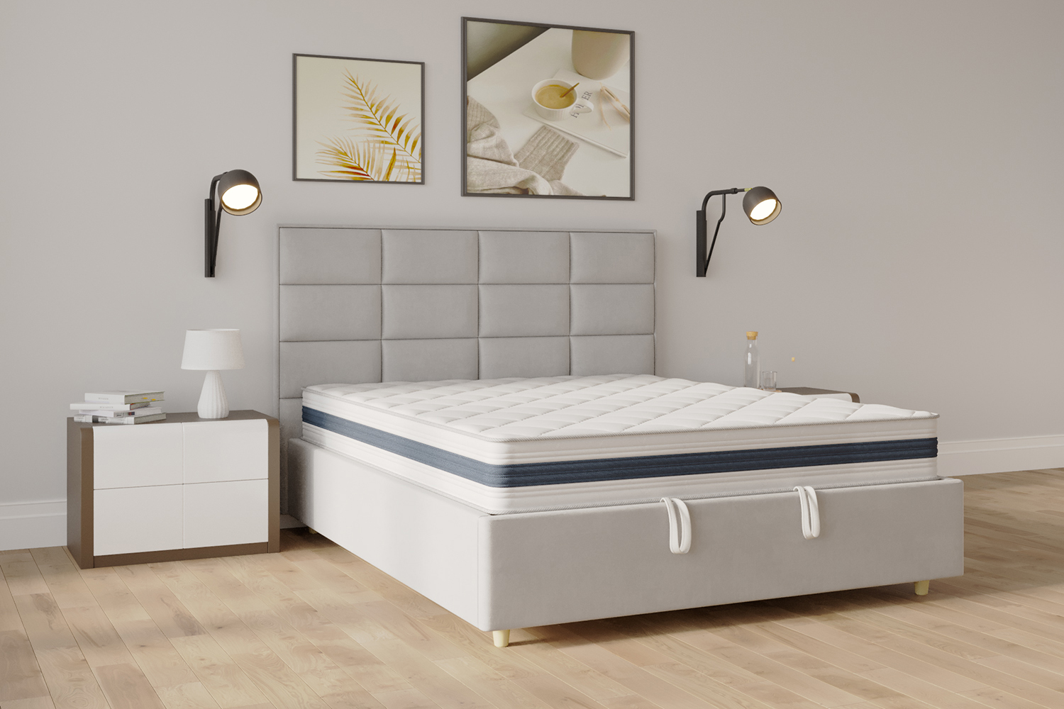 Interior visualization of a mattress