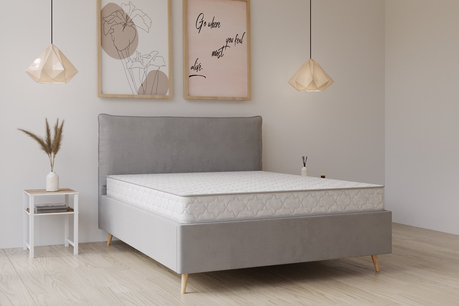 Interior visualization of a mattress