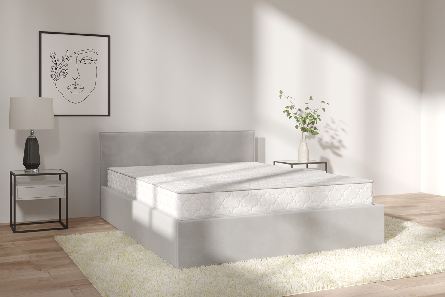 Interior visualization of a mattress