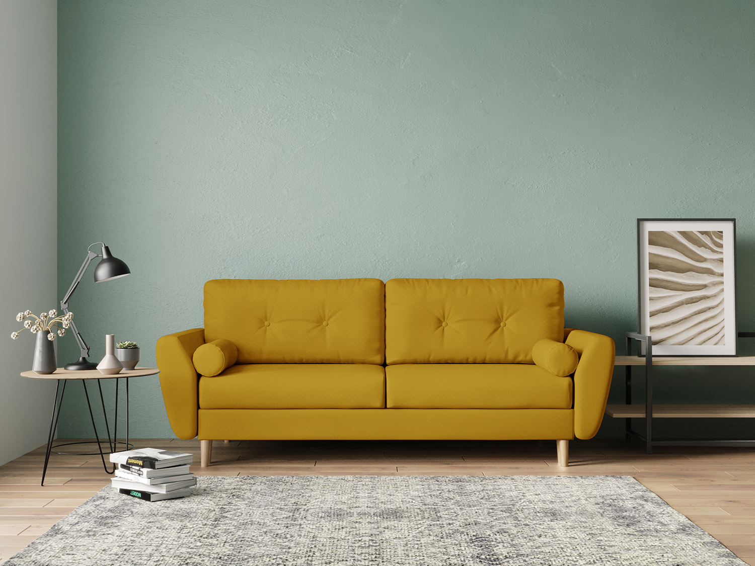 Kvisted sofa in the interior