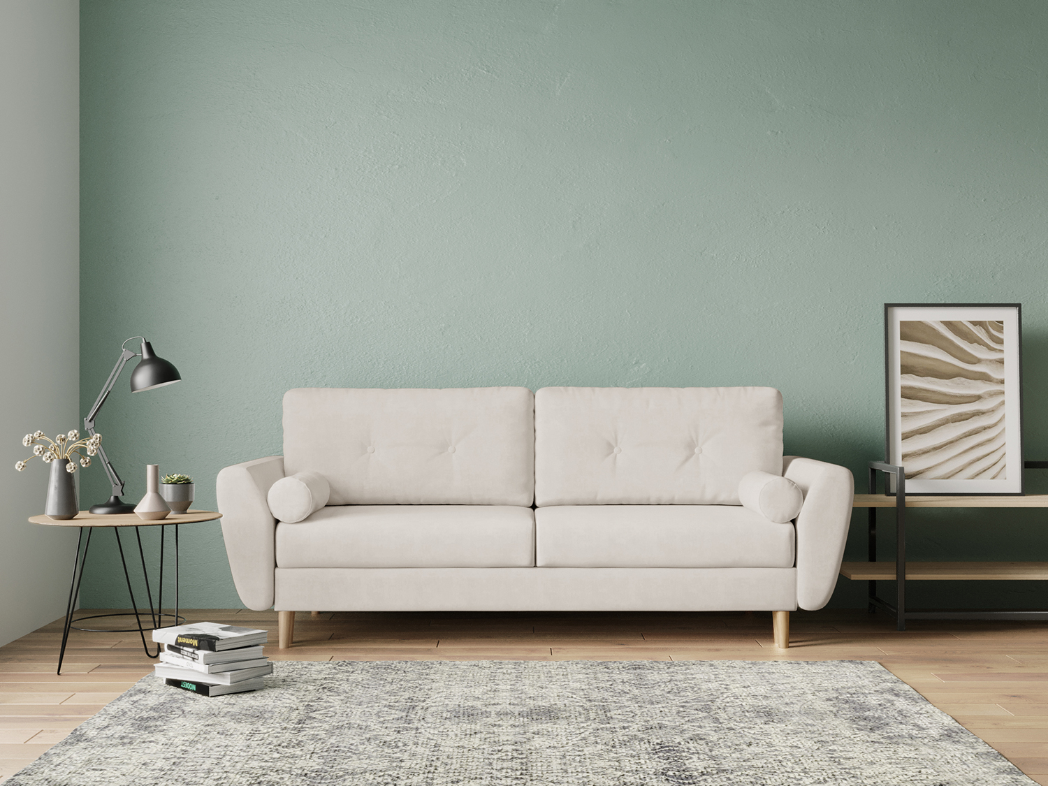 Kvisted sofa in the interior
