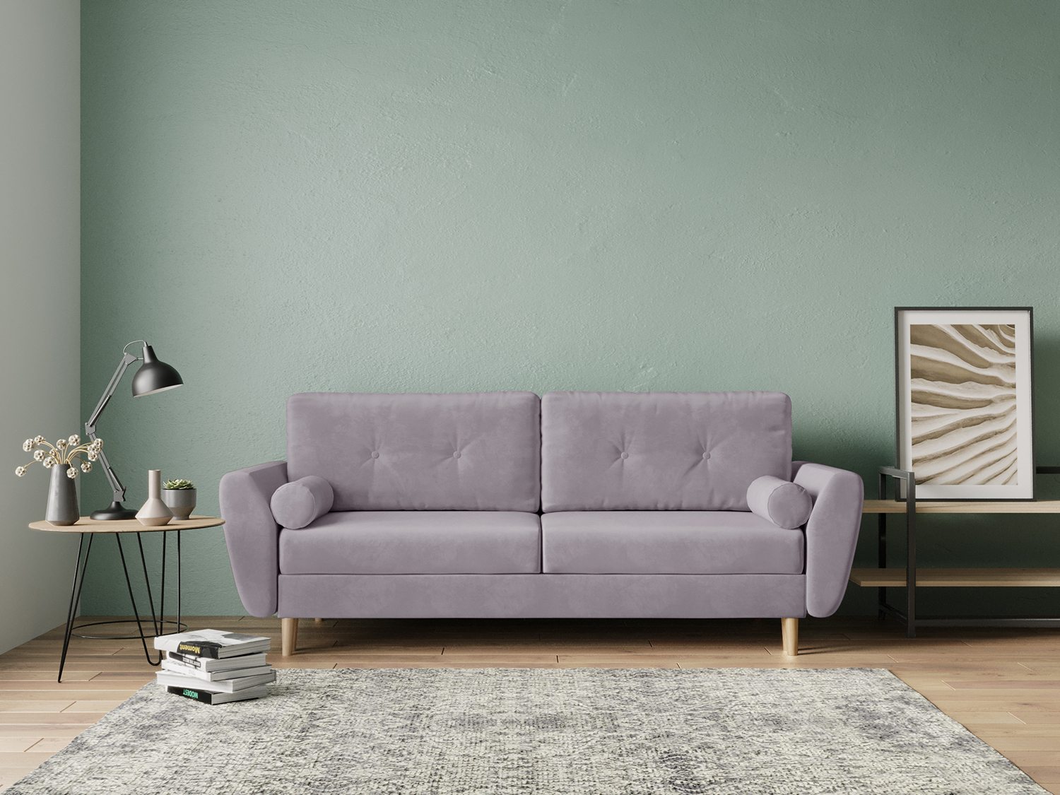 Kvisted sofa in the interior
