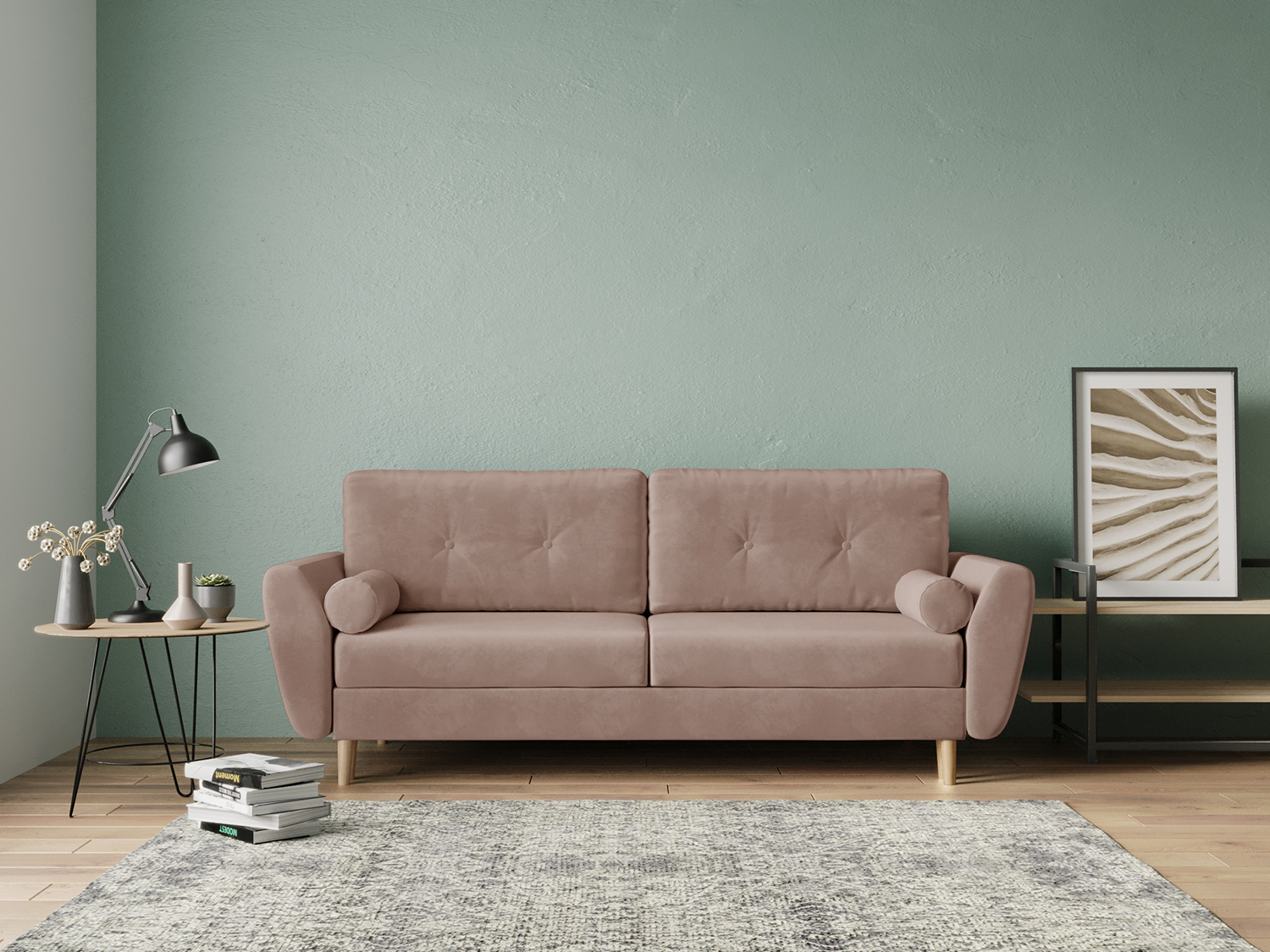 Kvisted sofa in the interior