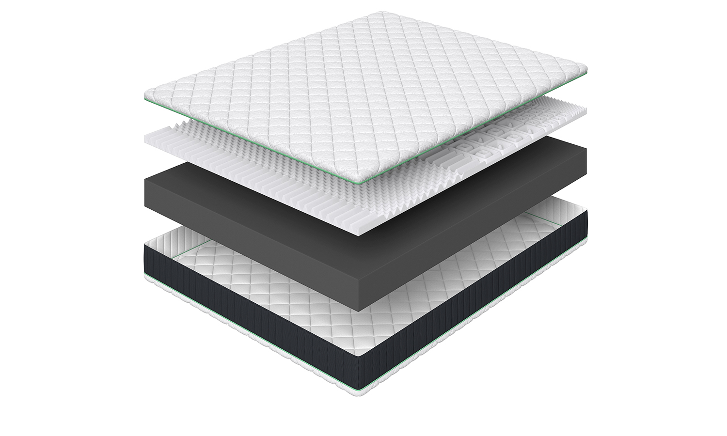 Visualization of the Action mattress in explosion format