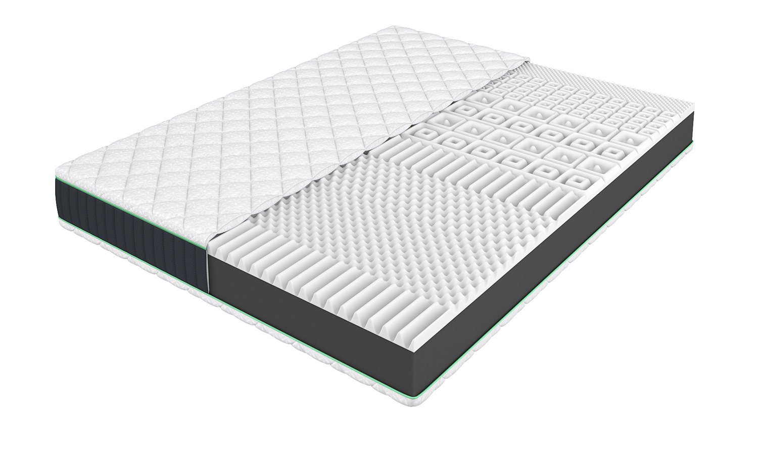 Visualization of the Action mattress in section