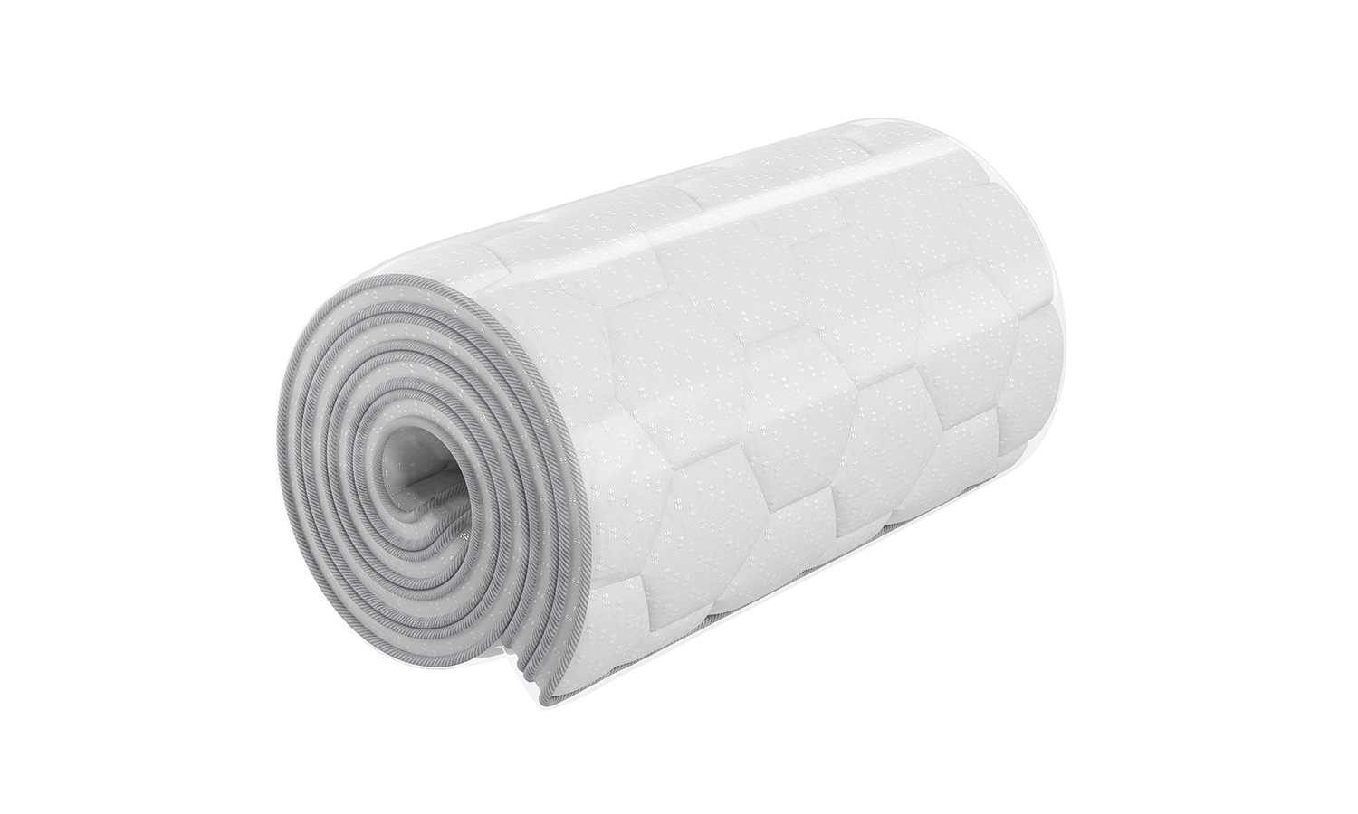 Visualization of the Enigma mattress in a rolled and folded configuration