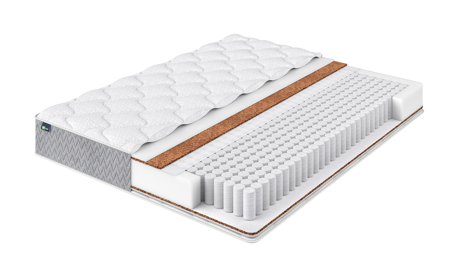 Visualization of the Optima Cocos mattress in explosion format