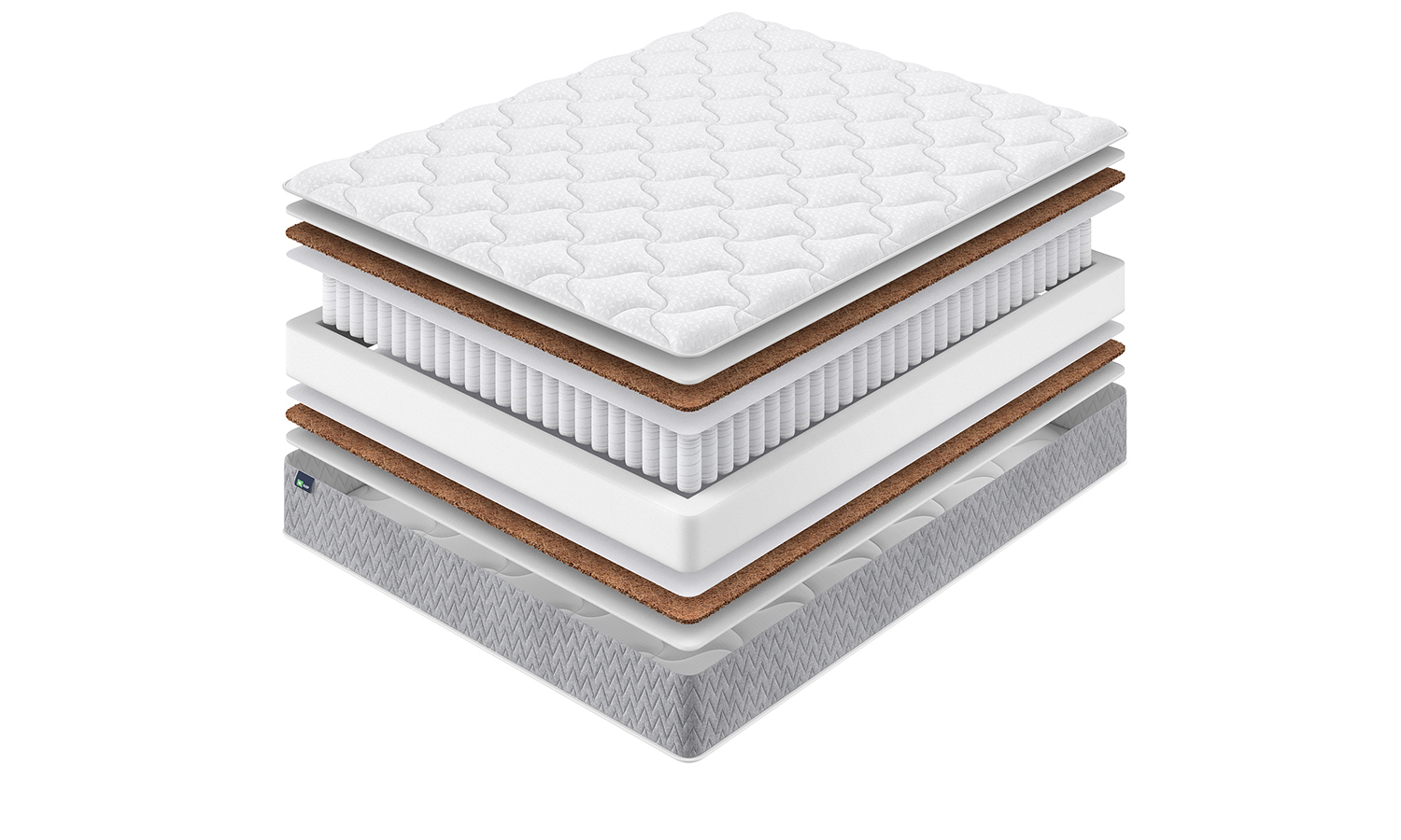 Visualization of the Optima Cocos mattress in section