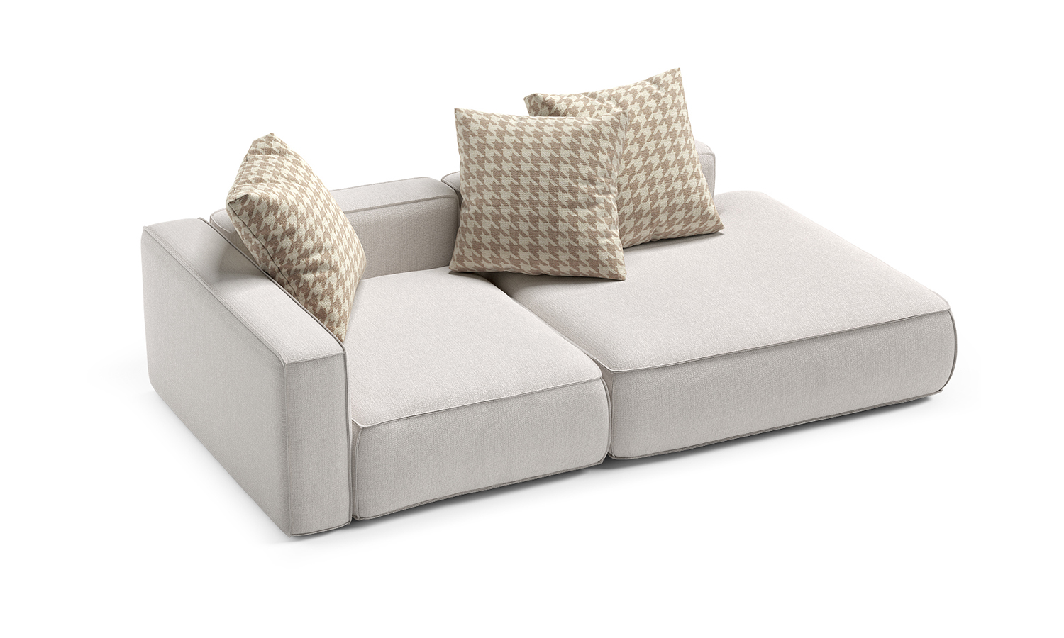 Visualization of the Place two-section sofa