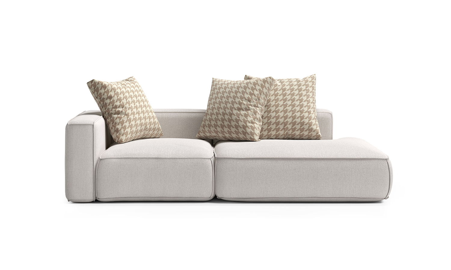 Visualization of the Place two-section sofa