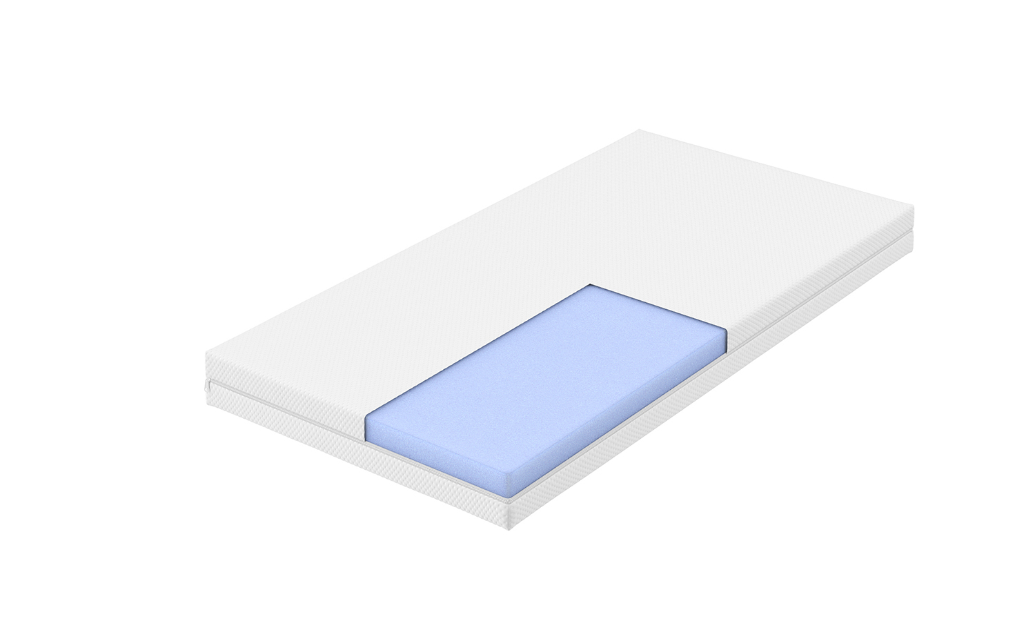 Visualization of a children's mattress in rectangular cross-section format