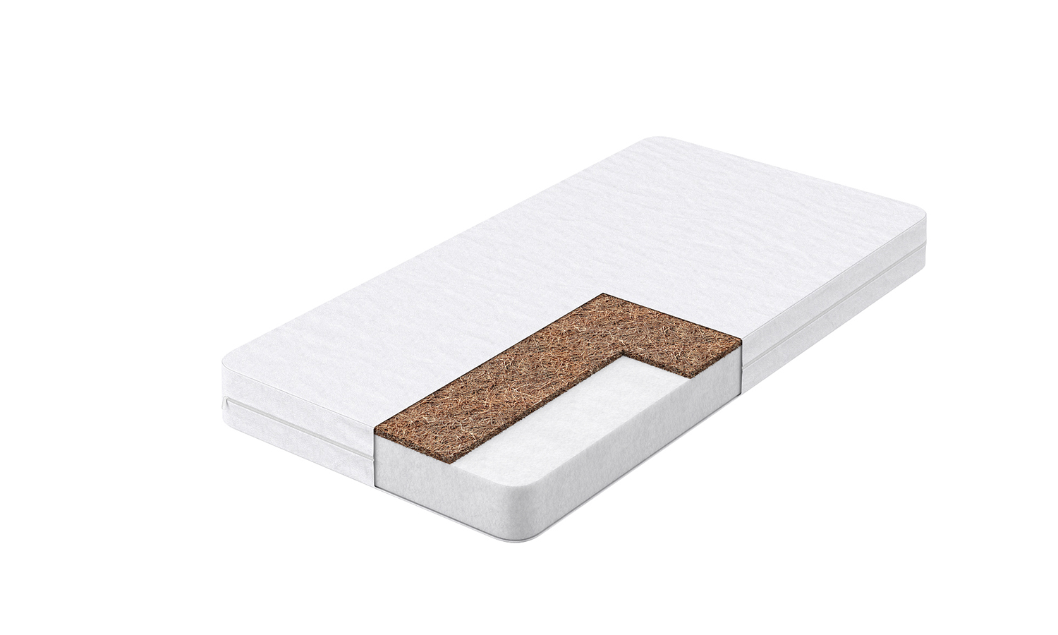 Visualization of a children's mattress in rectangular cross-section format