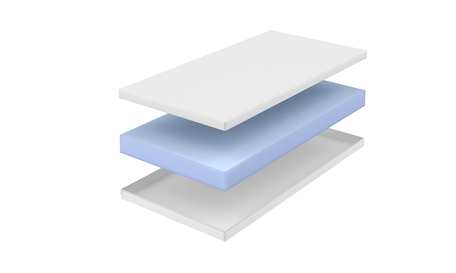 Explosion-sized rendering of a children's mattress