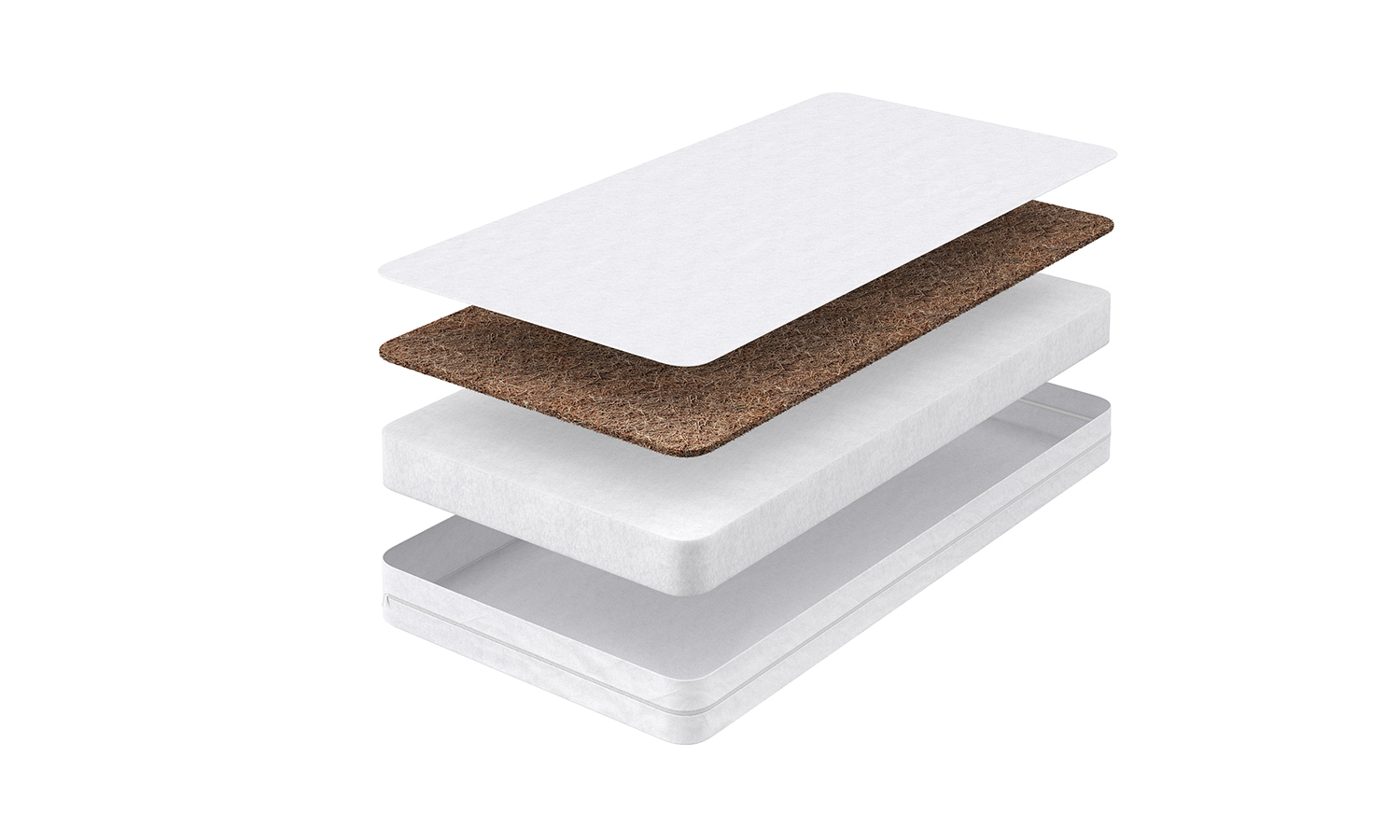 Explosion-sized rendering of a children's mattress