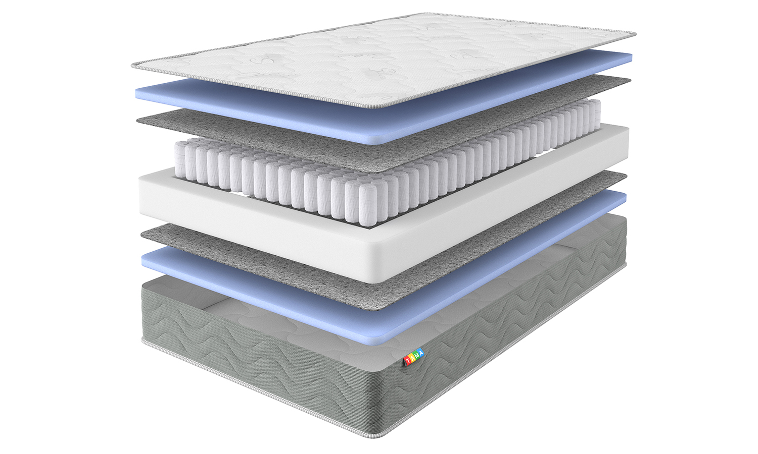 Visualization of the Silver Waves mattress