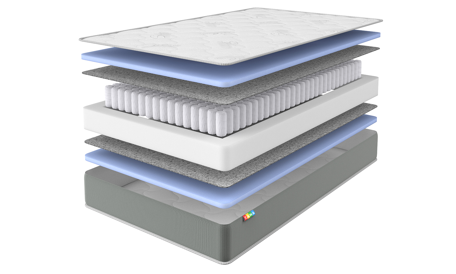 Visualization of the Silver Flat mattress