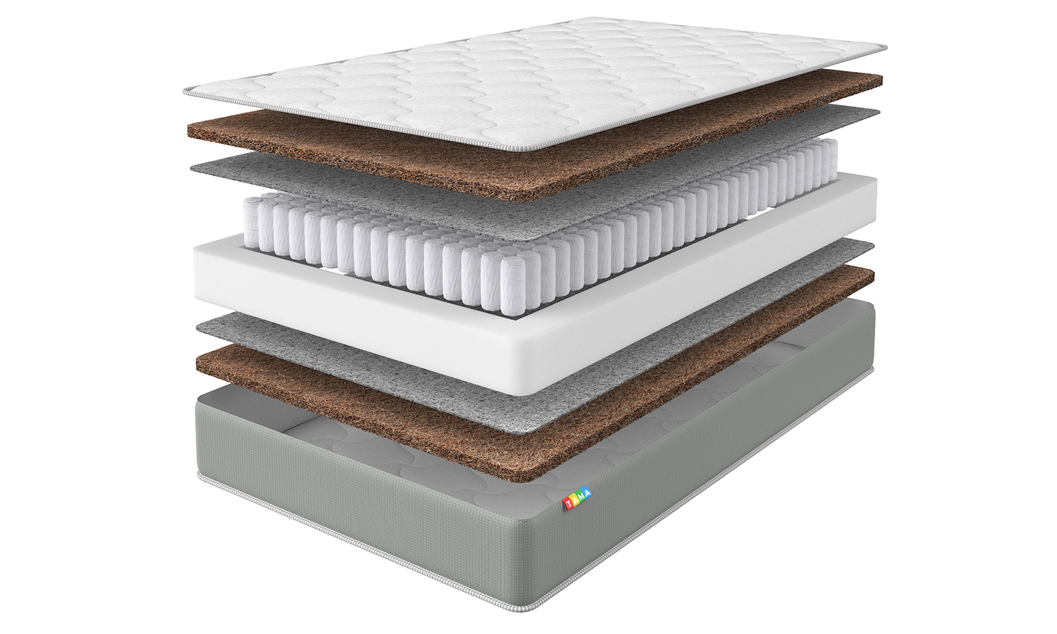 Explosion-shaped mattress visualization