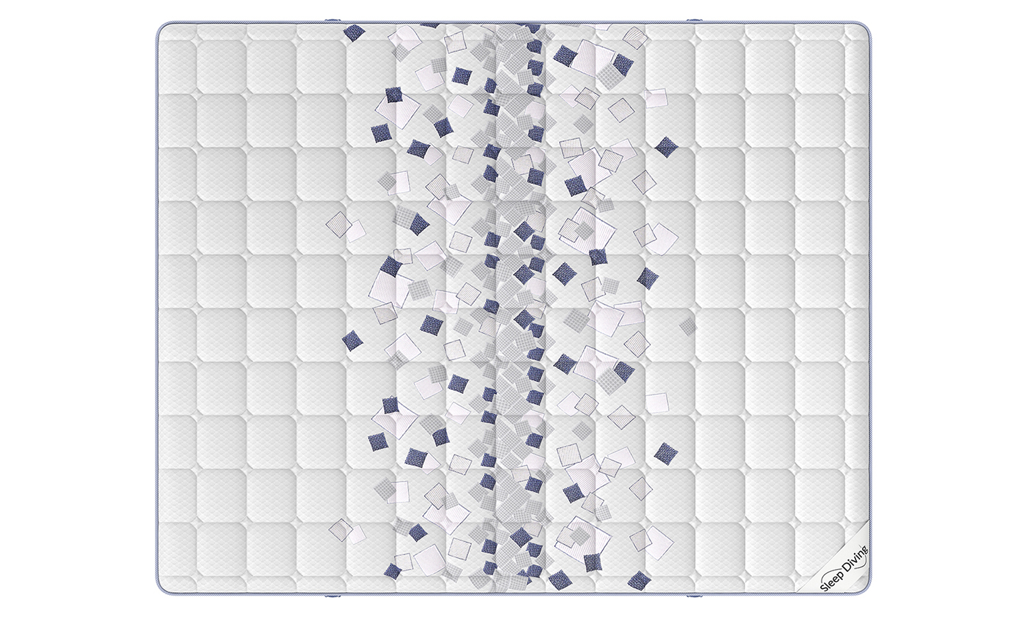 Visualization of the Orto Sleep Diving orthopedic mattress