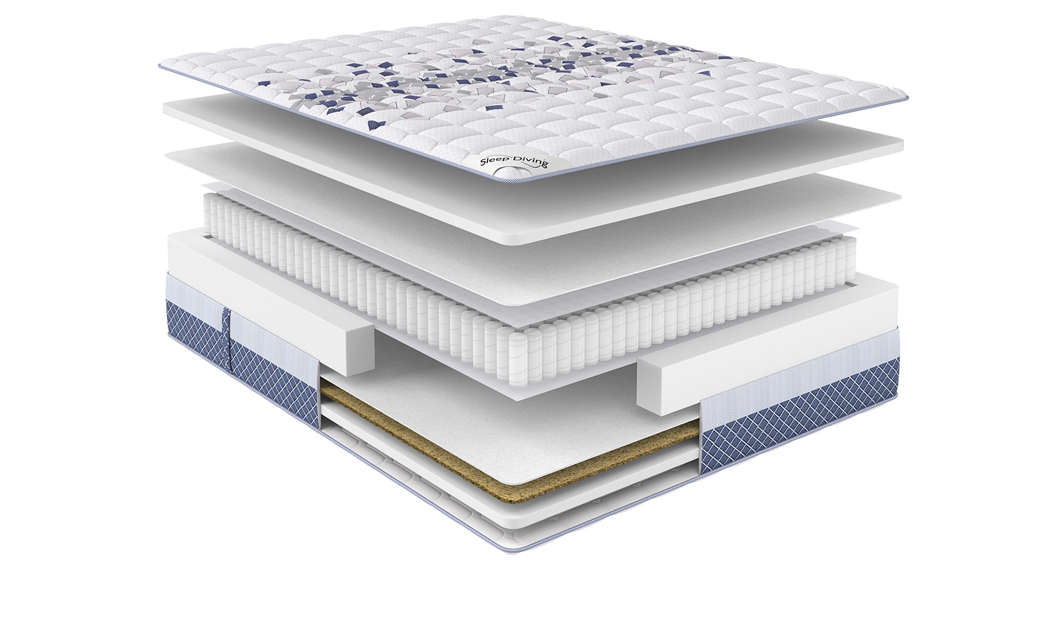 Layer-by-layer visualization of a mattress Mukhtalif