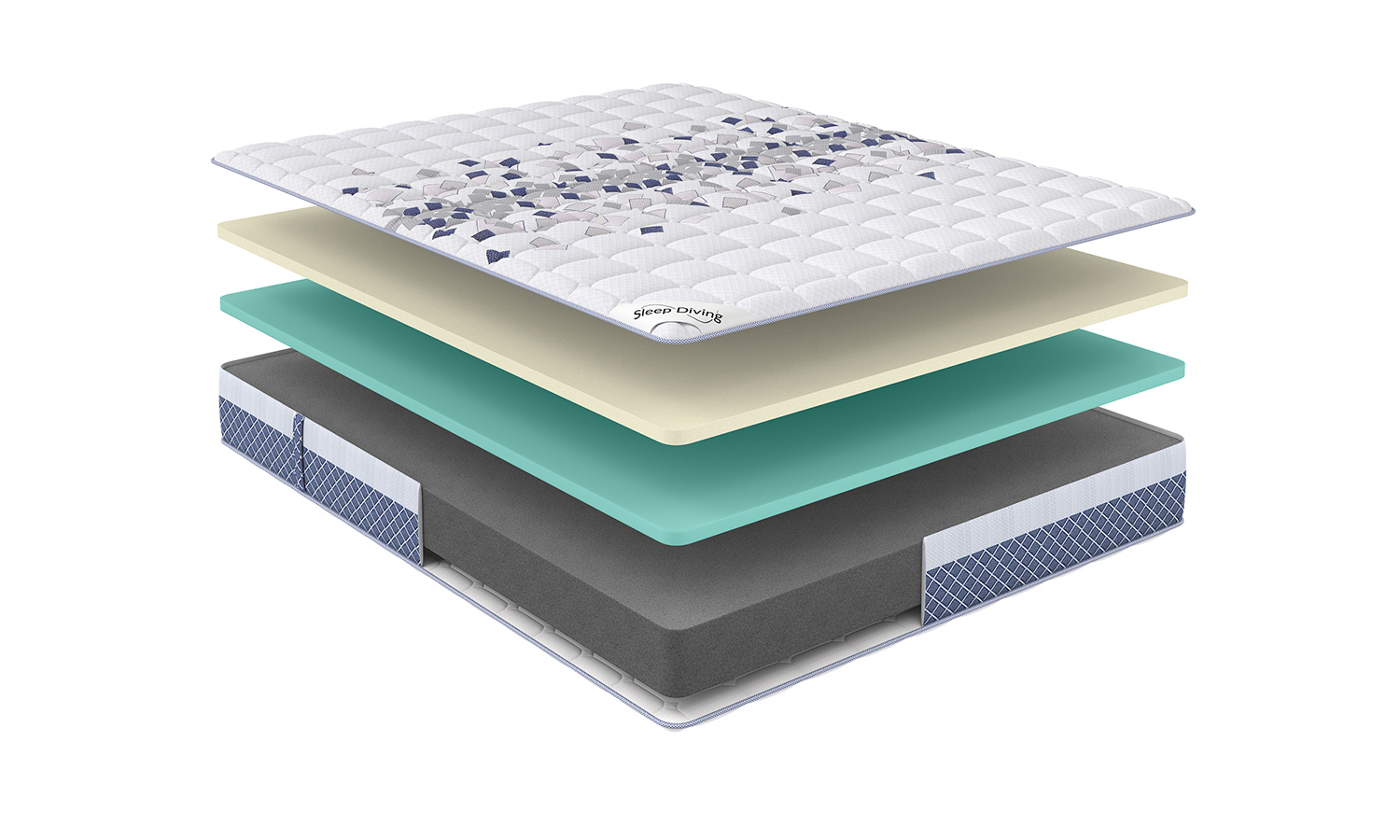 Layer-by-layer visualization of a mattress Sleep Foam