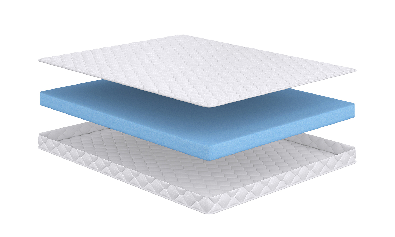 Visualization of Flex Slim mattress by layers