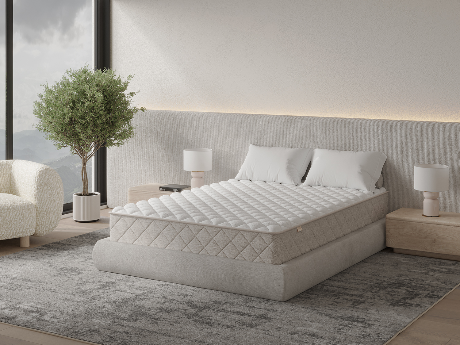 Visualization of the Extra mattress in the interior