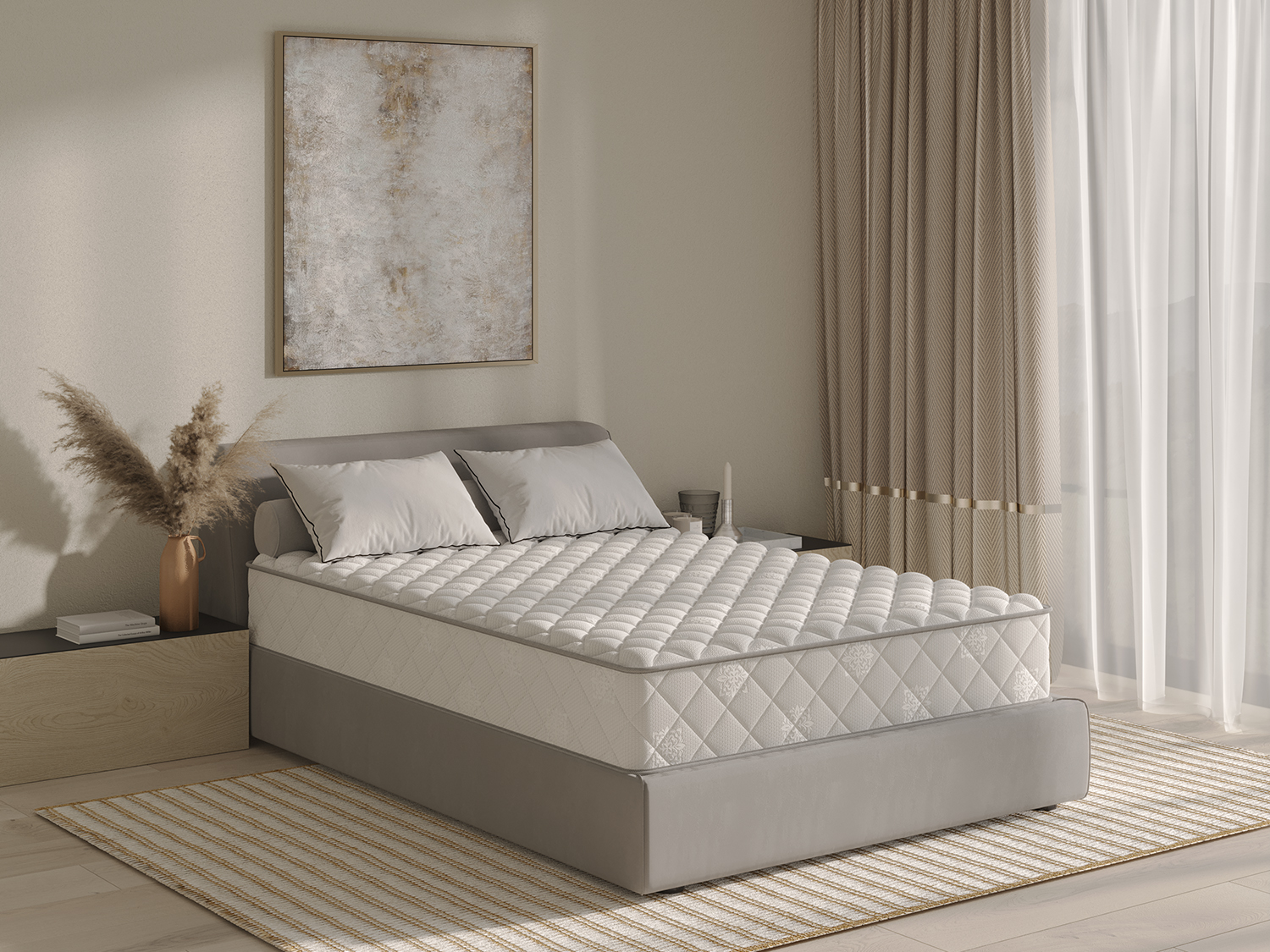 Visualization of the Leone mattress in the interior